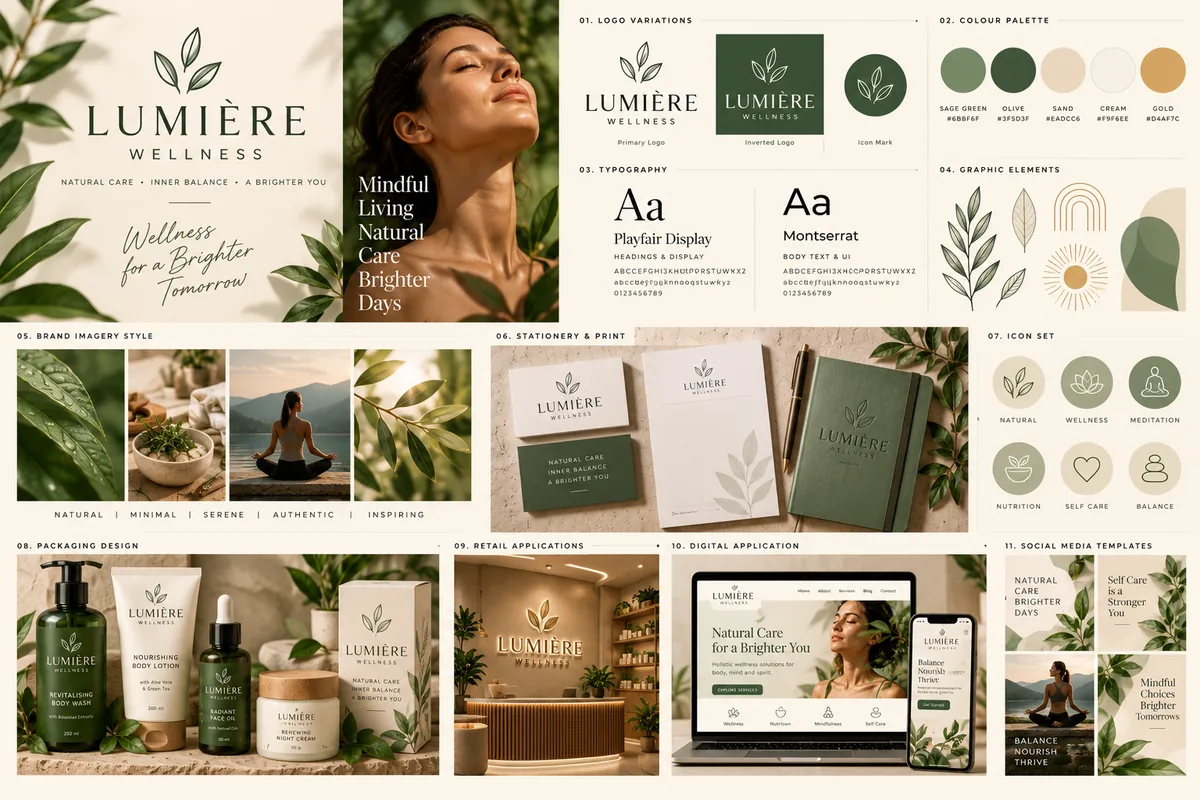 Lumière Wellness design exploration 1