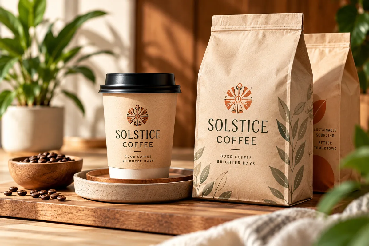 Solstice sunrise logo icon